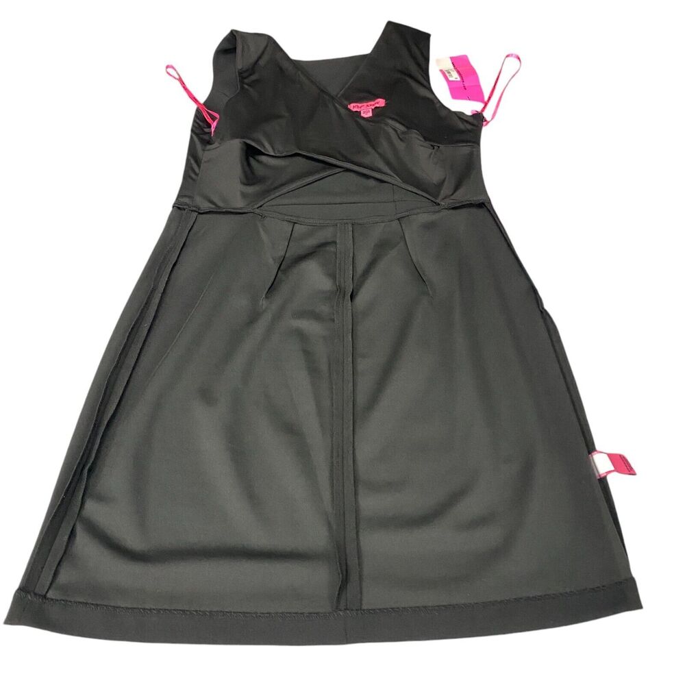 Betsey Johnson Scuba Crepe Midi Dress Women Size14 Black - Picture 14 of 16